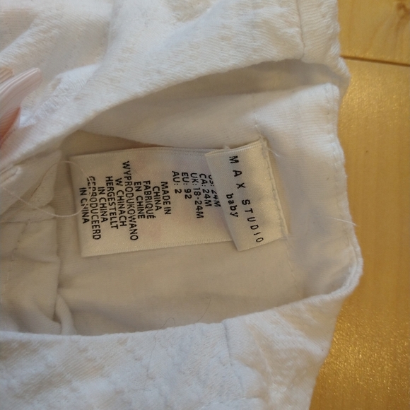 18-24m Max studio matching set white cardigan and dress or top depending on age - Picture 5 of 11